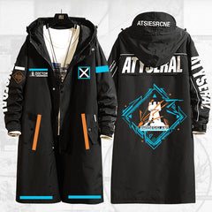 Men's Game Windbreaker Long Hooded Jacket