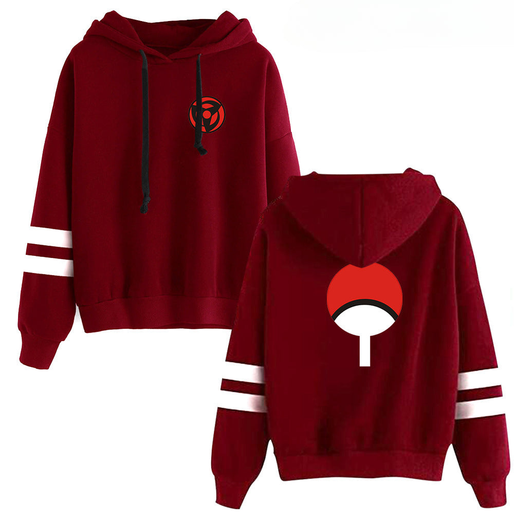 Casual Anime Logo Pullover Long-sleeved Hoodie