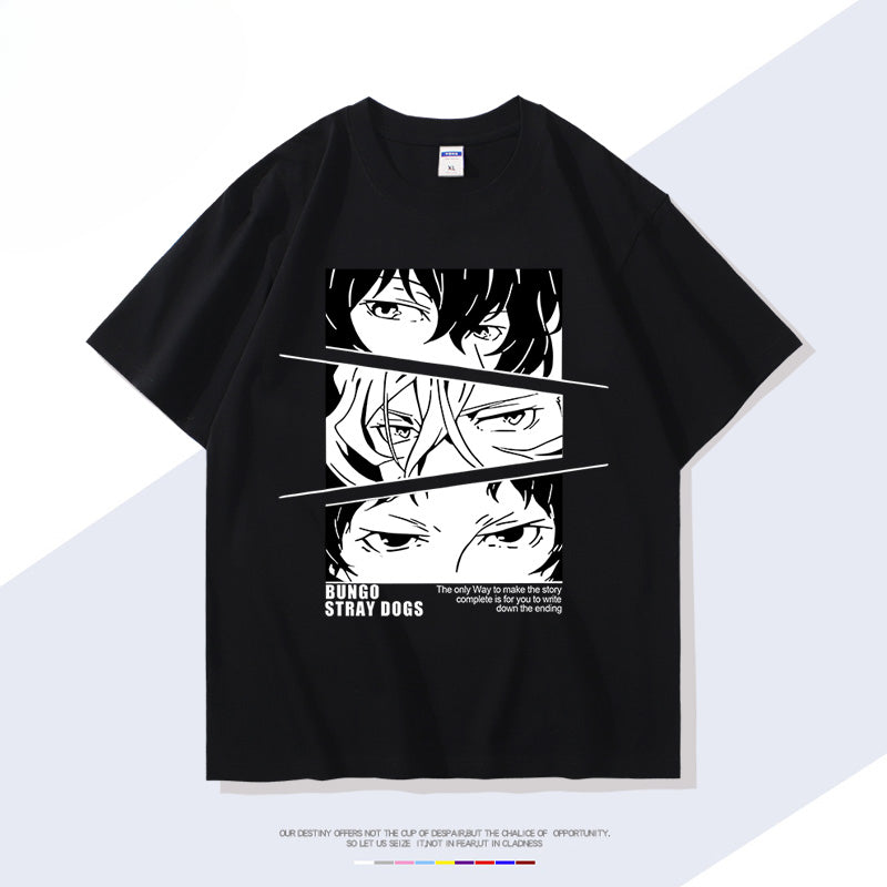 Anime Parttern Cotton Short Sleeve T-Shirt