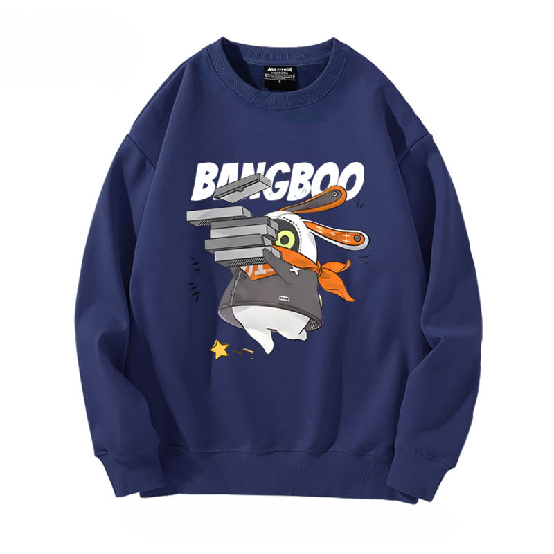 Cute Game Graphic Crew Neck Sweatshirt