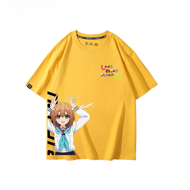 Women's Anime Cotton Short-sleeved Tee