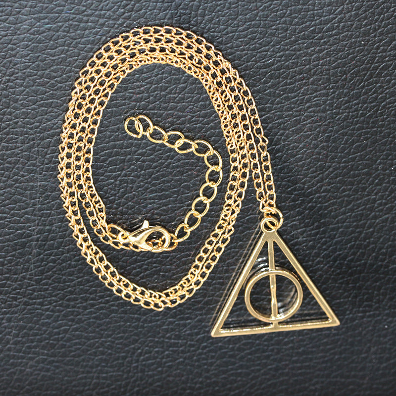 Retro Harry Luna Deathly Hallows Necklace