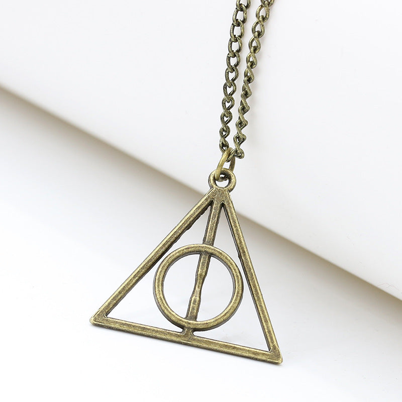 Retro Harry Luna Deathly Hallows Necklace