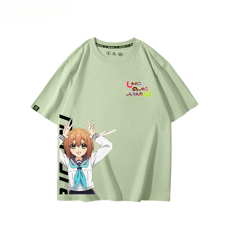 Women's Anime Cotton Short-sleeved Tee