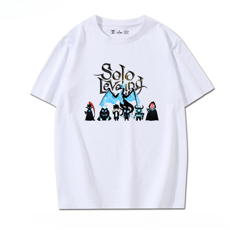 Trendy Anime Print Short-sleeved T-shirt