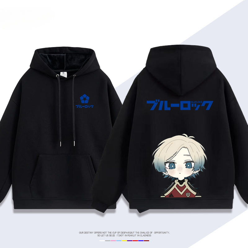 Unisex Anime Pattern Printed Pullover Hoodie