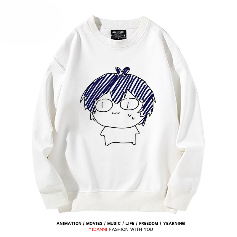 Anime Graffiti Crew Neck Sweatshirt