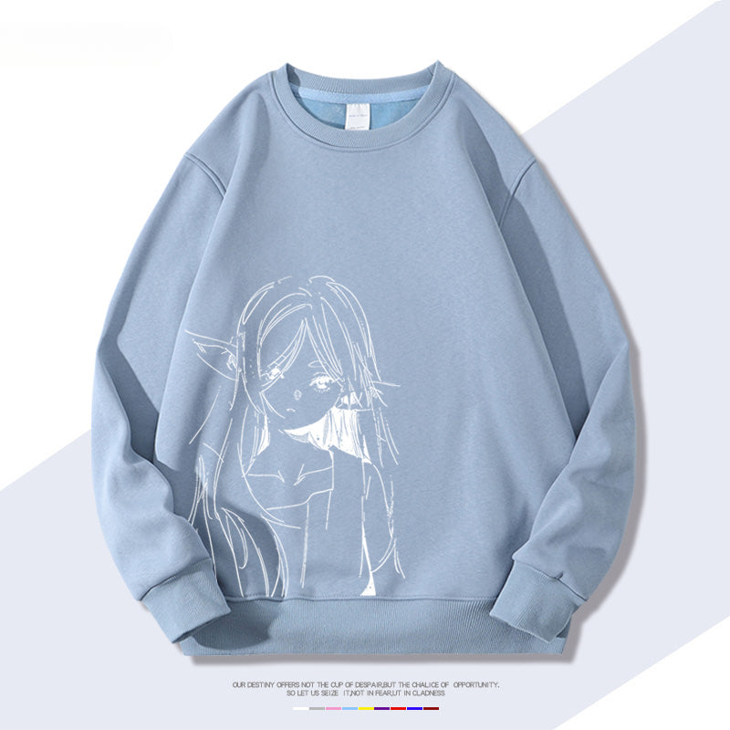 Unisex Anime Crew Neck Sweatshirt