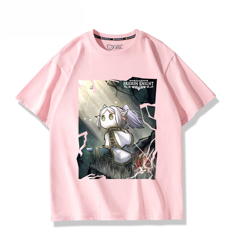 Unisex Anime Pattern Print Short-sleeved T-shirt