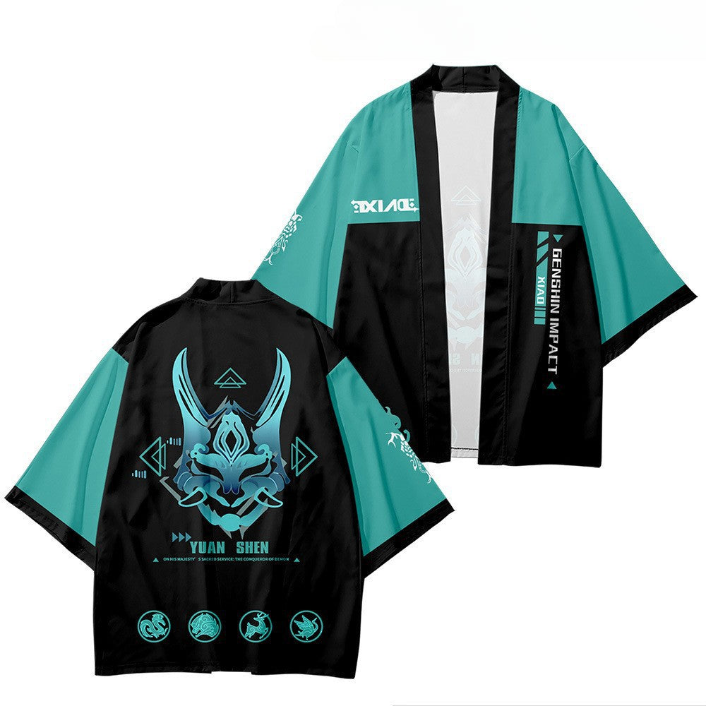 Unisex Game 3d Print Cosplay Kimono Cloak