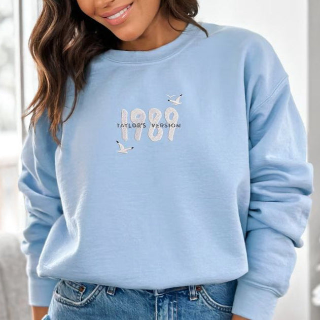 Casual Taylor Stand-up Collar Printed Pullover Sweatshirt