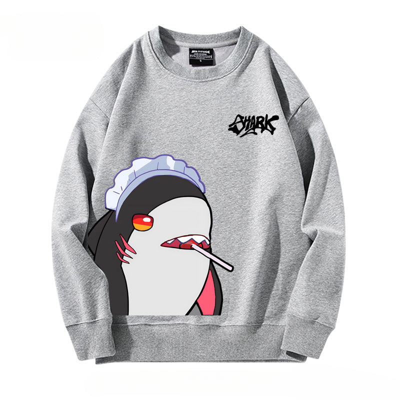 Casual Game Shark Loose Sweatshirt