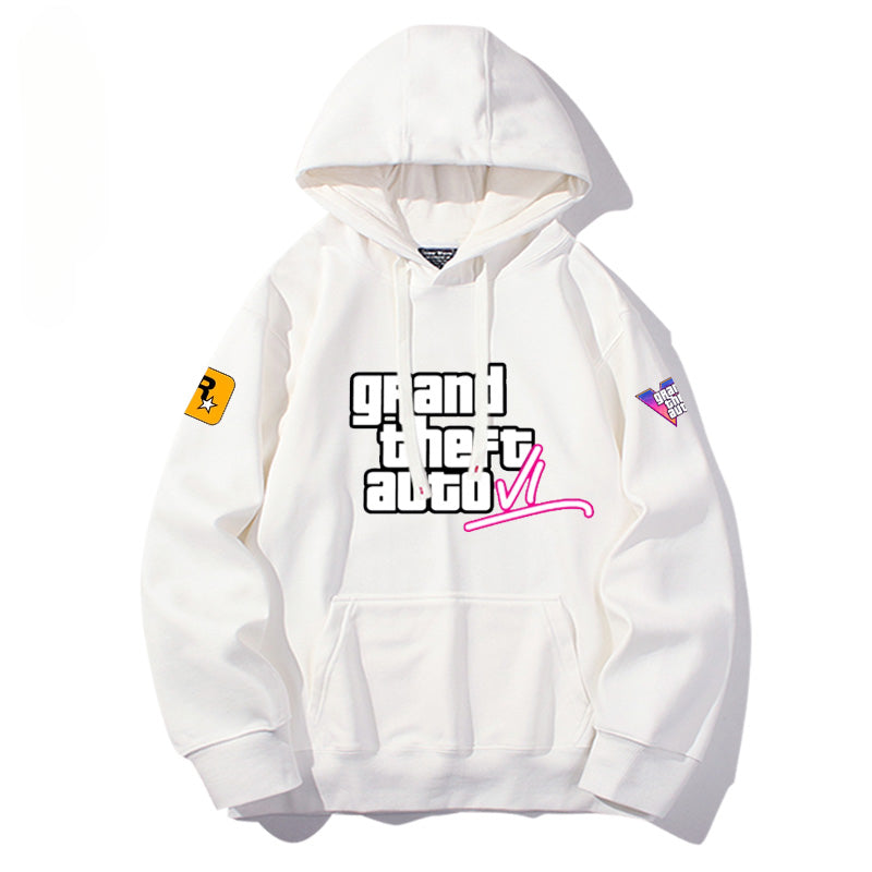 Unisex Game Logo Printed Casual Hoodie