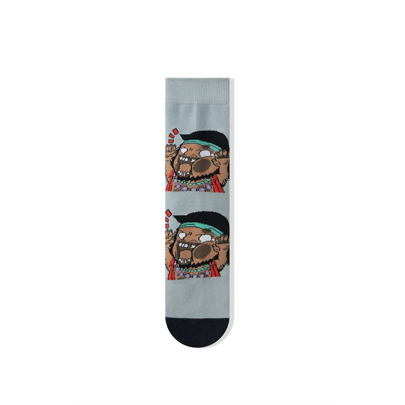 Straw Hat Anime Printed Socks