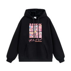 Casual Anime Hitori Printed Hoodie