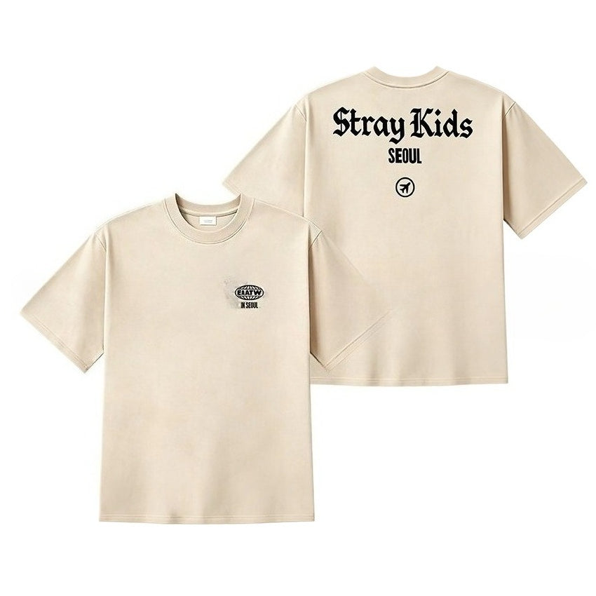 SKZ Seoul Printed Short-sleeved T-shirt