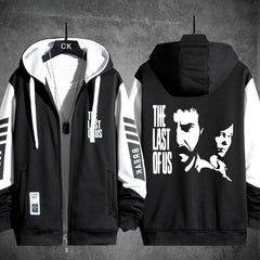 Unisex Game Letter Printed Zipper Hoodie