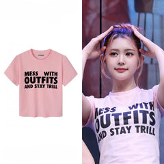 A-NA Same Cropped Short Sleeve T-Shirt