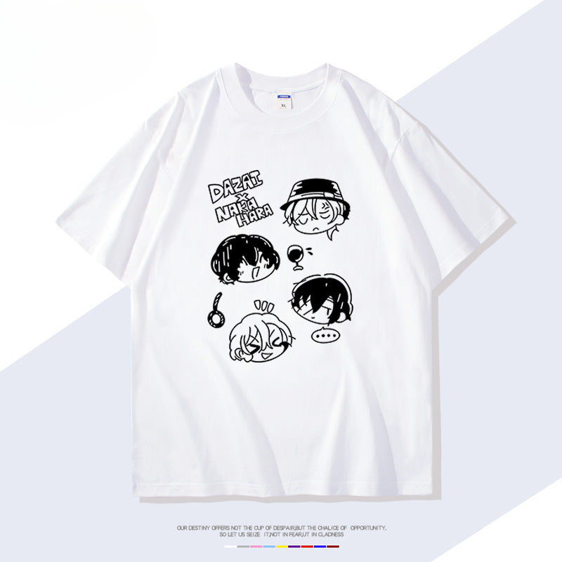 Anime Parttern Cotton Short Sleeve T-Shirt
