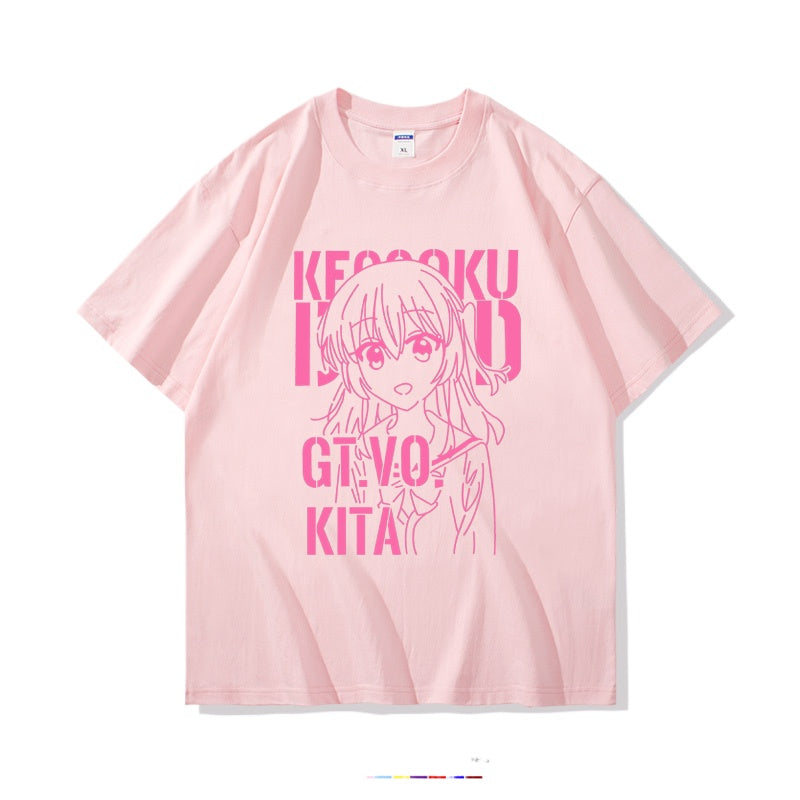 Women's Cotton Anime Short-sleeved T-shirt