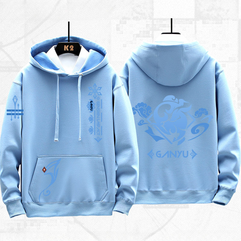 Game GanYu Printed Pullover Hoodie