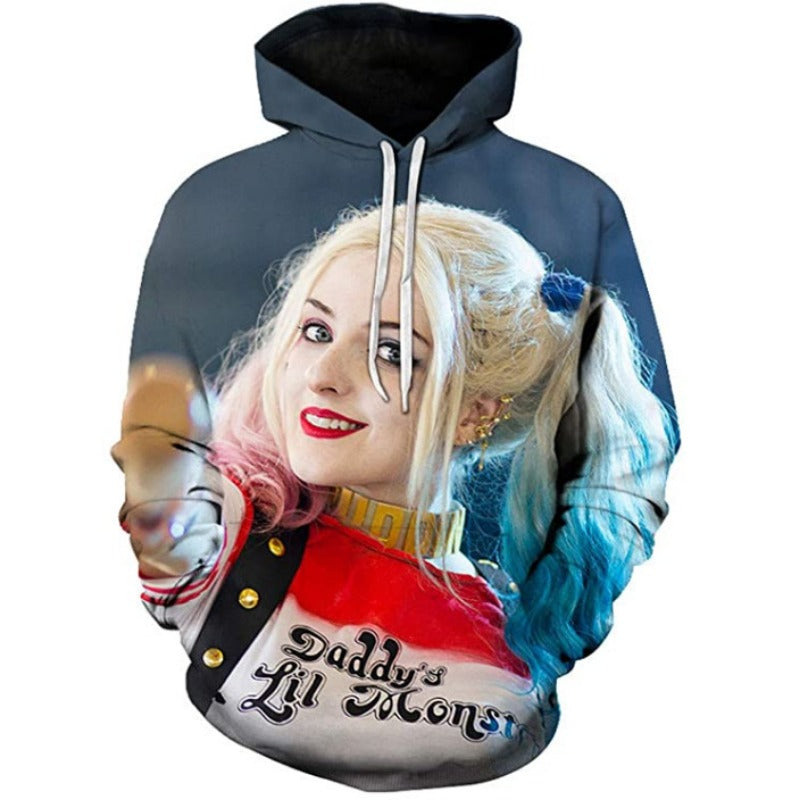 Cool Suicide Squad Cosplay Pullover 3d Hoodie