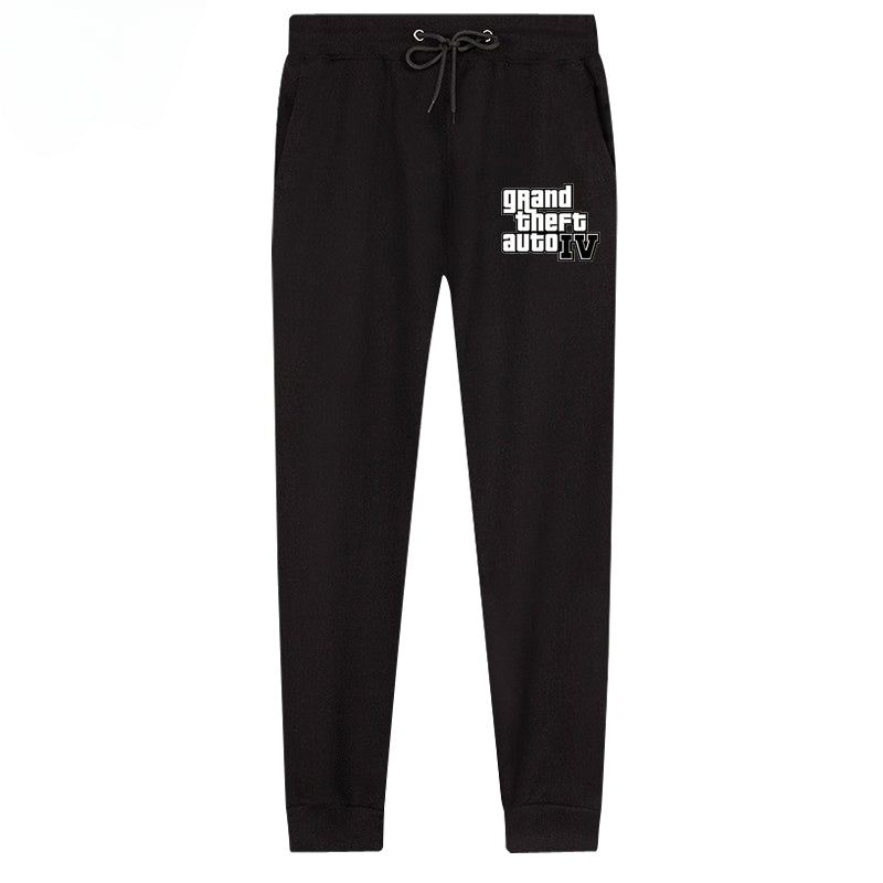 Men's Game Logo Print Casual Sweatpants