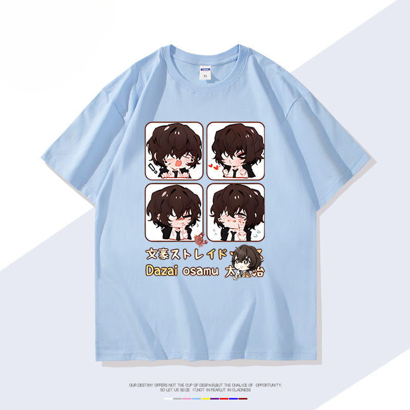 Trendy Anime Pattern Short-sleeved T-shirt