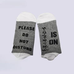 DO NOT DISTURB Friends IS ON Medium Tube Socks