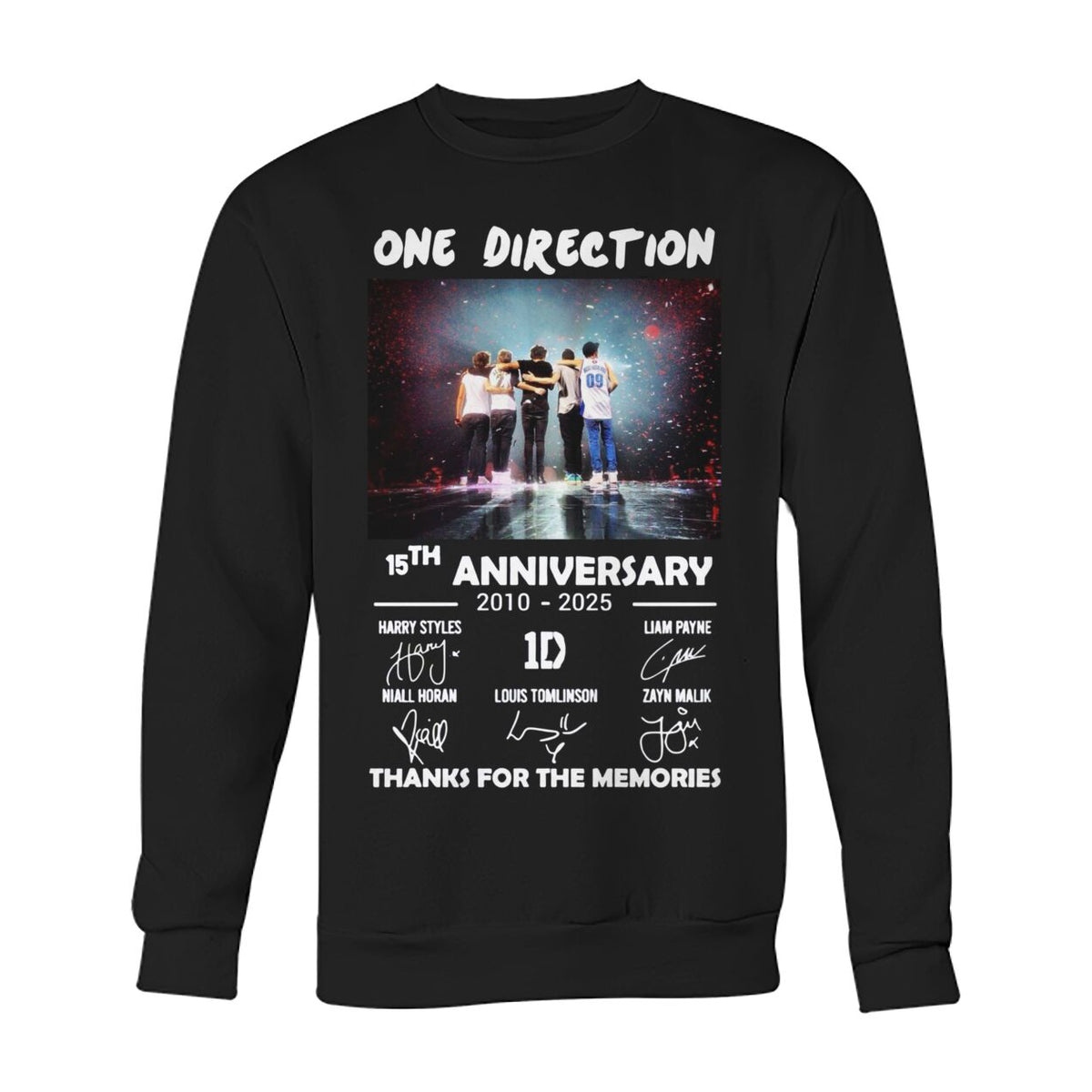 Unisex 1D 15th Anniversary Sweatshirt