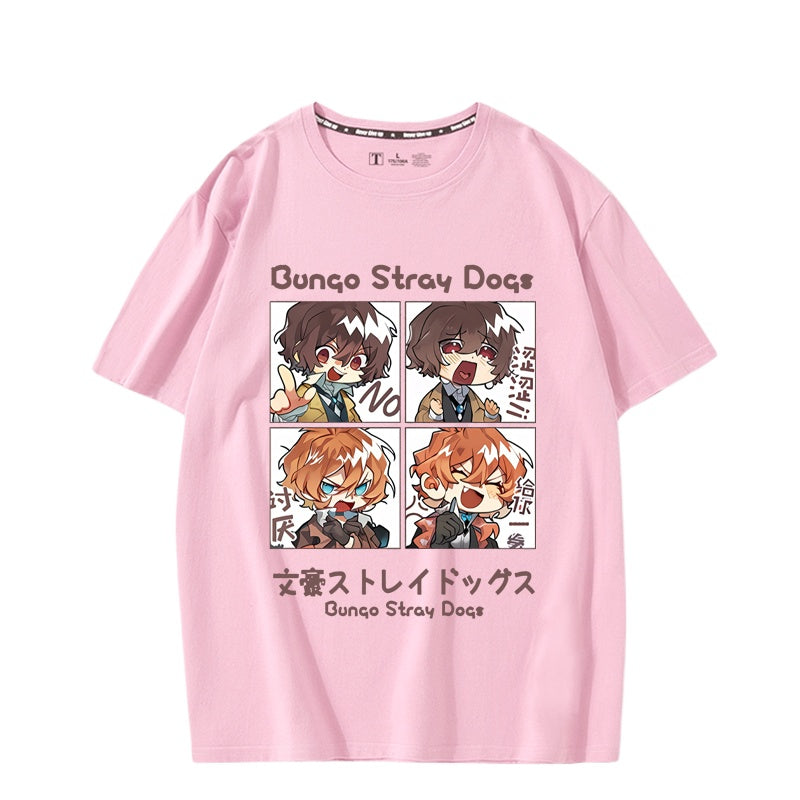 Unisex Anime Print Short-sleeved T-shirt