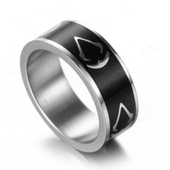 Men's Retro Game Titanium Steel Ring