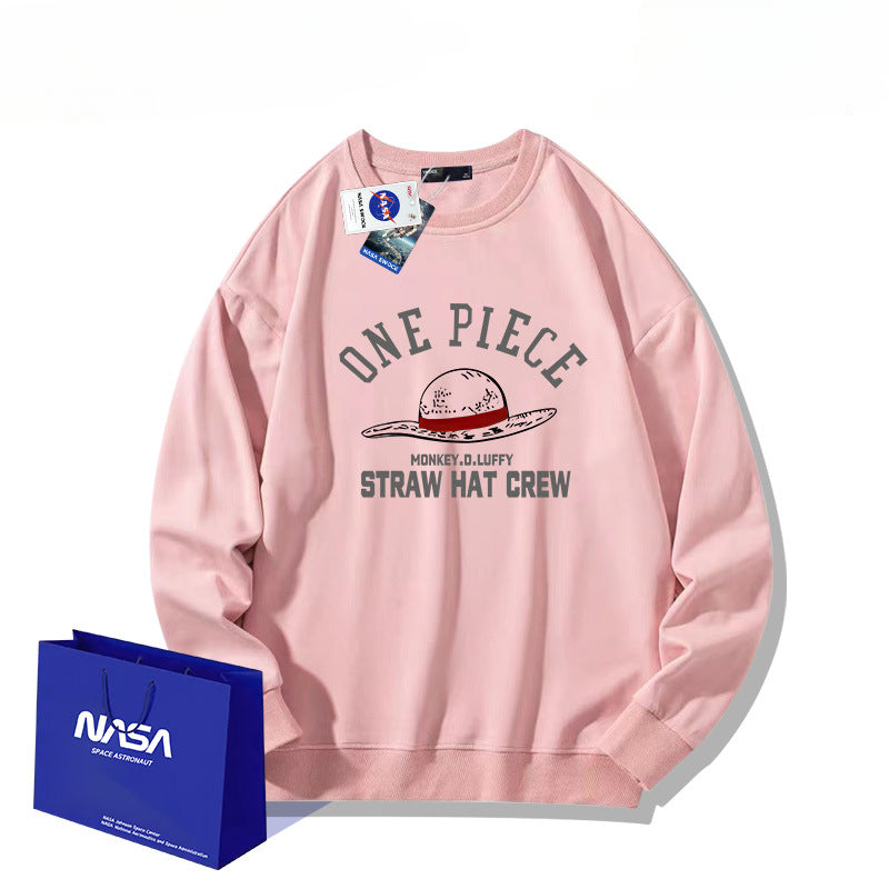 Unisex Casual Luffy Crew Neck Sweatshirt