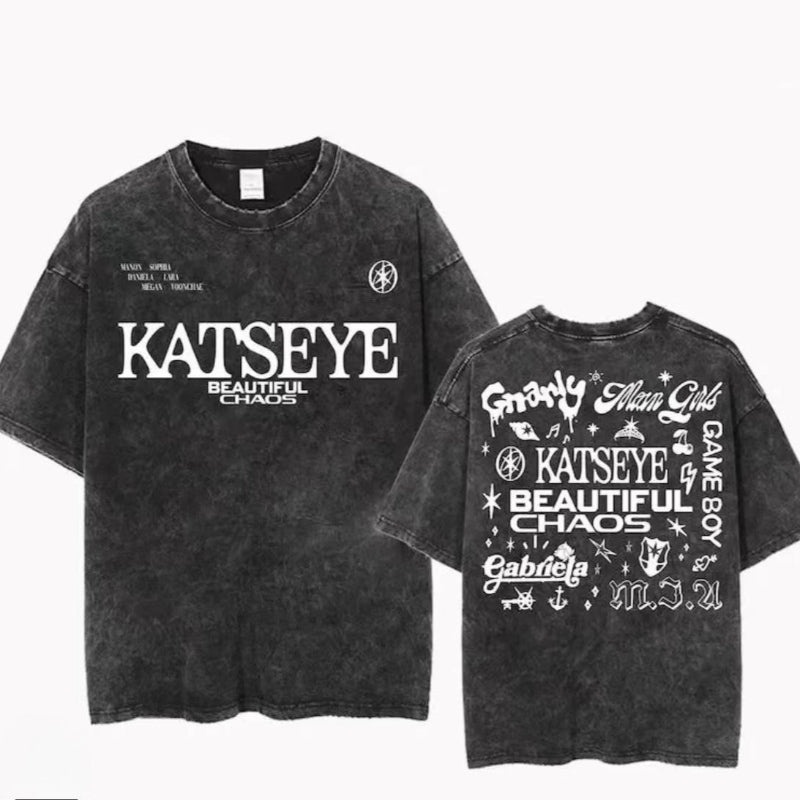 Beautiful Chaos Cotton Washed Crew Neck T-shirt