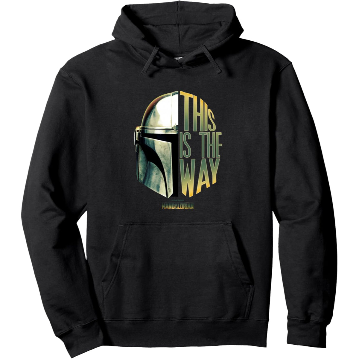 The Mandalorian This Is The Way Helmet Logo Stack Pullover Hoodie