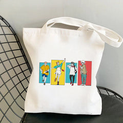 Casual Anime Printed Canvas Shoulder Bag