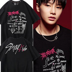 Women's Kpop Graphic Short-sleeved T-shirt