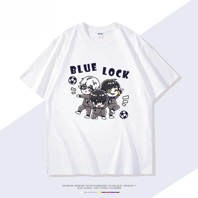 Casual Anime Logo Print Short-sleeved T-shirt