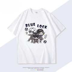 Casual Anime Logo Print Short-sleeved T-shirt