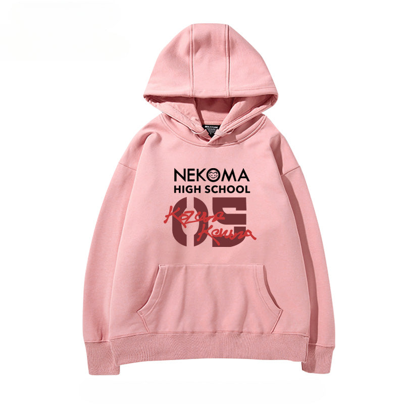 Unisex Anime Letter Cos Loose Hoodie