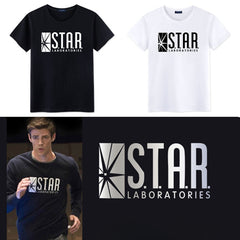 Trendy Unisex Flash Star Lab Cotton T-shirt