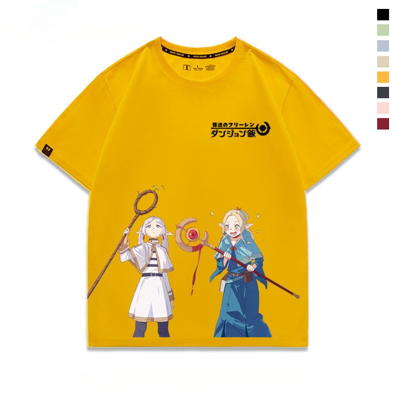 Unisex Anime Printed Short-sleeved T-shirt
