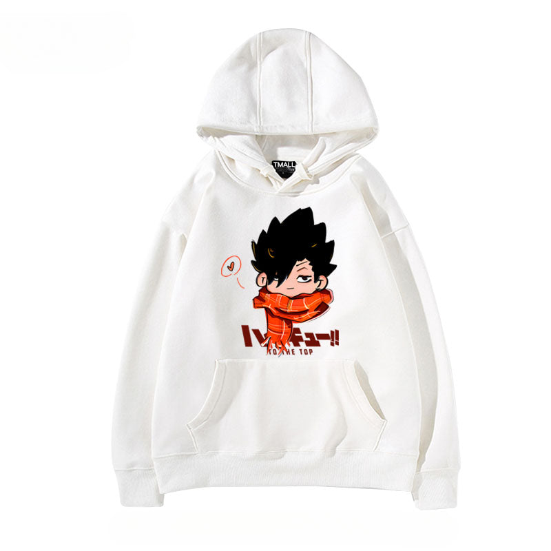 Unisex Anime Hinata Printed Pullover Hoodie