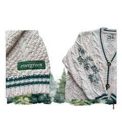 TS EVERGREEN Women's Embroidered Cardigan