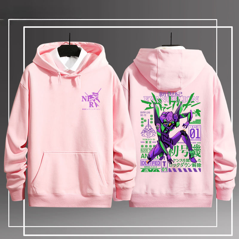 Casual EVA Anime Pullover Hoodie