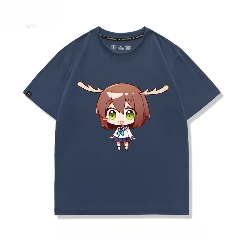 Unisex Anime Graphic Short-sleeved T-shirt
