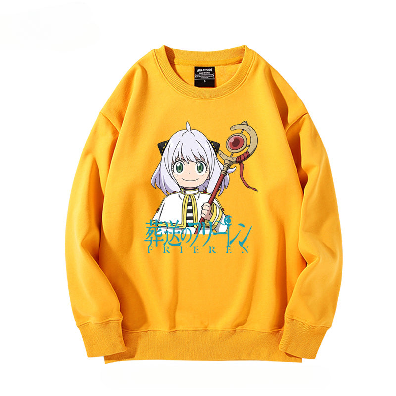 Trendy Anime Pattern Crew Neck Sweatshirt