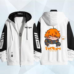 Unisex Hinata Anime Zipper Thin Coat