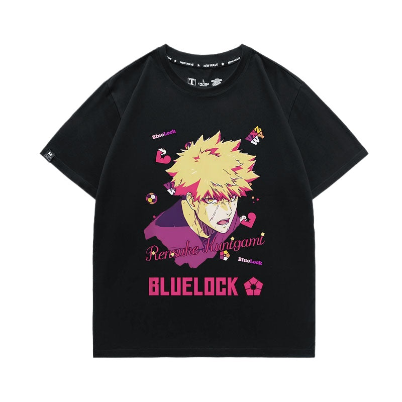Unisex Anime Printed Short Sleeve T-Shirt