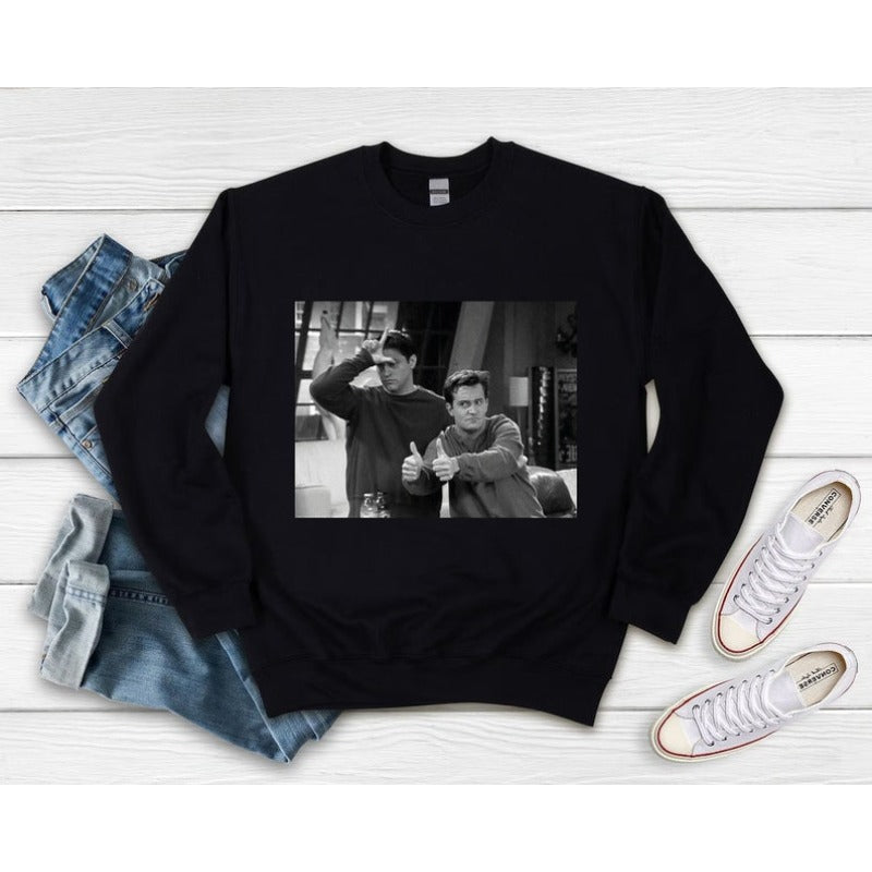 Chandler and Joey Friends Pullover Sweatshirt